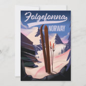 フォルゲフォンナ ノルウェー スキーポスター 招待状 (正面)