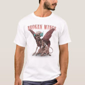 フォルサケン：シュールのゴシック様式の壊れた翼 Tシャツ (正面)