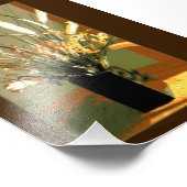 フォルシンシアフラワーブーケ写真プリント フォトプリント            (角)