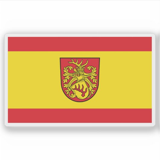 フォルスト国旗（ラウジツ） シール (正面)