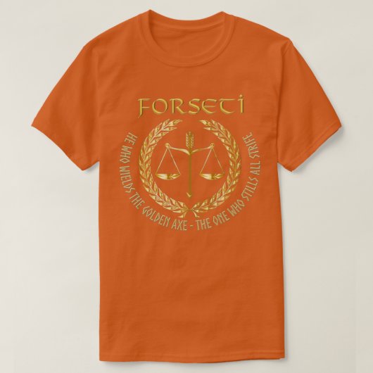 フォルセティ・ノース正義の神 Tシャツ (デザイン正面)