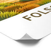 フォルソムレイクカリフォルニアトラベルプリント ポスター (角)