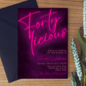 フォルタイシィ40歳の誕生日招待状 招待状
