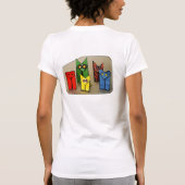 フォルダーのOrigamiのずるいワイシャツ Tシャツ (裏面)