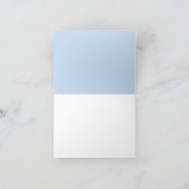 フォルダーサンキューカード – 青 サンキューカード (内部)