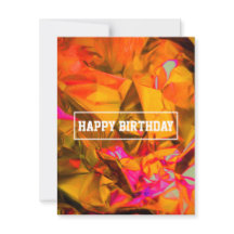 フォルダー数々のカラーの誕生日カード