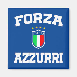 フォルツァアズーリイタリアジャージー2021サッカーファンズ マグネット