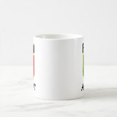 フォルツァアズーリイタリア国旗のサッカー コーヒーマグカップ (中央)