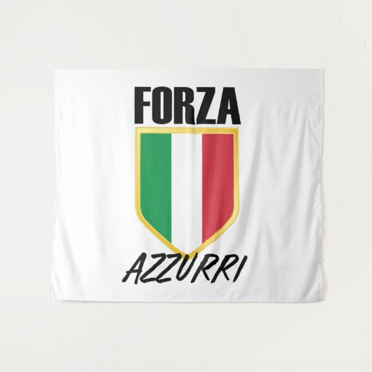 フォルツァアズーリイタリア国旗のサッカー タペストリー (正面(横))