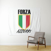 フォルツァアズーリイタリア国旗のサッカー タペストリー (インサイチュ(横))