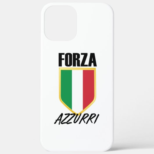 フォルツァアズーリイタリア国旗のサッカー Case-Mate iPhoneケース (裏面)
