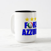 フォルツァアズーリ4タイムワールドサッカーチャンピオン ツートーンマグカップ (正面左)