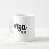 フォルツァイタリア国旗マグカップ コーヒーマグカップ (正面左)