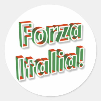 「フォルツァイタリア」ステッカー ラウンドシール
