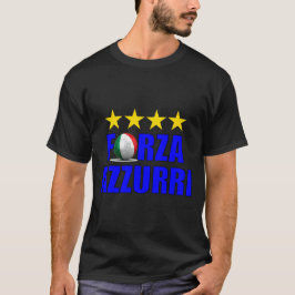 フォルツァ・アツズーリ 4度のワールドカップ優勝 Tシャツ