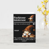 フォルトース不耐性定義面白い小人のコーヒー カード (黄色い花)