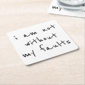 フォルト紙コースター スクエアペーパーコースター (アングル)