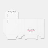 フォルドバーケーキバッグタイポグラフィピンクハート フェイバーボックス (折り畳みなし)