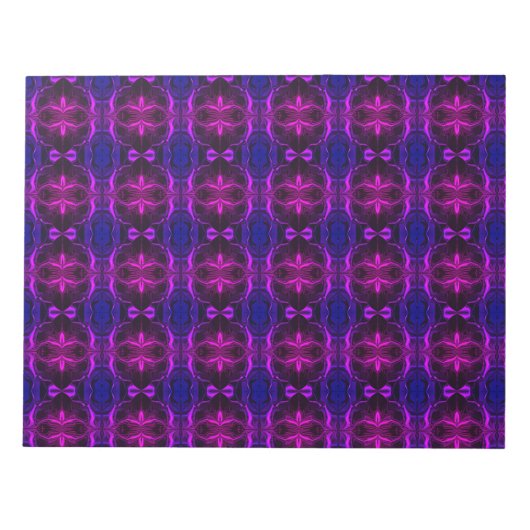 フォルマス、"trasos rosa flutuam"em fundo azul? ノートパッド (正面)