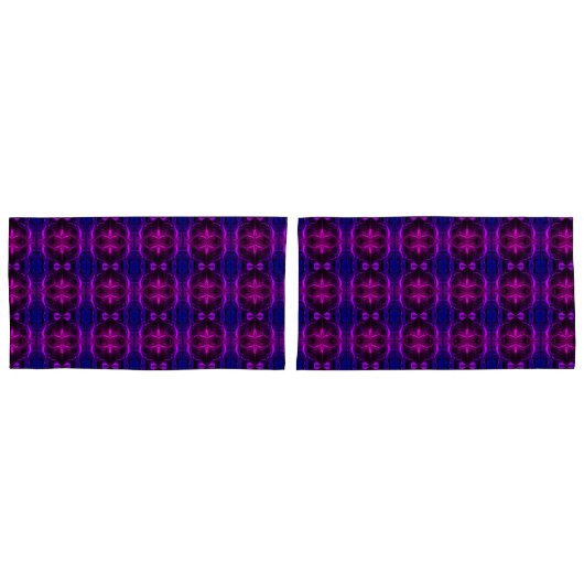 フォルマス、"trasos rosa flutuam"em fundo azul? 枕カバー (正面-セット)