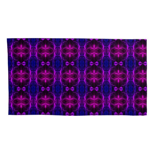 フォルマス、"trasos rosa flutuam"em fundo azul? 枕カバー (裏面-右)