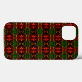 フォルマス、"trasos vermelhos flutuam", em fundo verde Case-Mate iPhoneケース (裏面 (横))