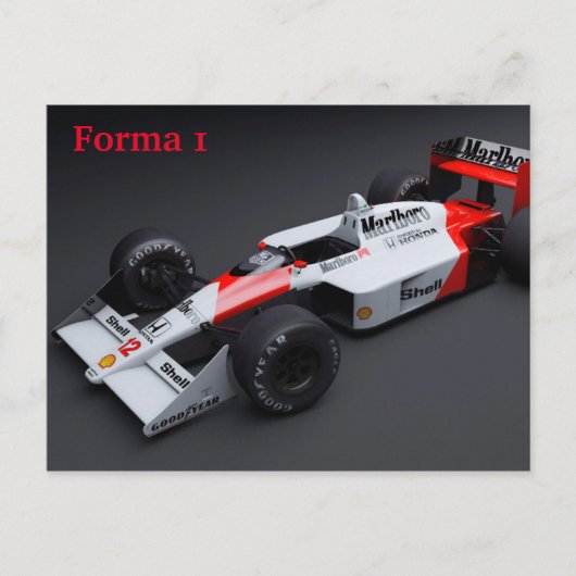フォルマ1車 ポストカード (正面)