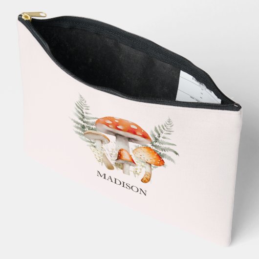 フォレお洒落ストキノコヴィンテージファームハウス アクセサリーポーチ (見開き)