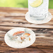 フォレお洒落ストキノコヴィンテージファームハウス コースター