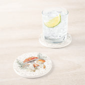 フォレお洒落ストキノコヴィンテージファームハウス コースター (側面)