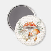 フォレお洒落ストキノコヴィンテージファームハウス マグネット (正面/裏面)