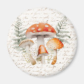 フォレお洒落ストキノコヴィンテージファームハウス マグネット (正面)