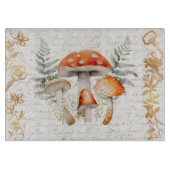 フォレお洒落ストキノコヴィンテージレターファームハウス カッティングボード (正面)