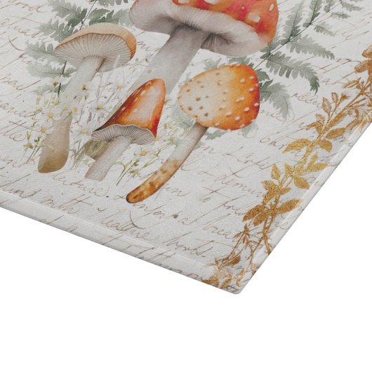 フォレお洒落ストキノコヴィンテージレターファームハウス カッティングボード (角)