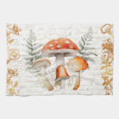 フォレお洒落ストキノコヴィンテージレターファームハウス キッチンタオル (横)
