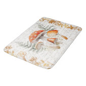 フォレお洒落ストキノコヴィンテージレターファームハウス バスマット (アングル)