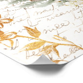 フォレお洒落ストキノコヴィンテージレターファームハウス ポスター (角)