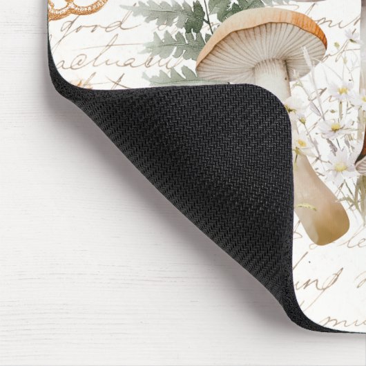 フォレお洒落ストキノコヴィンテージレターファームハウス マウスパッド (コーナー)