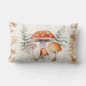 フォレお洒落ストキノコヴィンテージレターファームハウス ランバークッション (裏面)