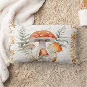 フォレお洒落ストキノコヴィンテージレターファームハウス ランバークッション (ブランケット)