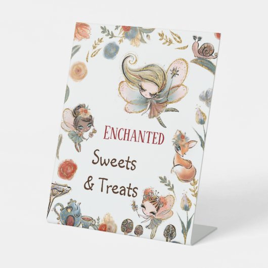 フォレお洒落ストフェアリー誕生日スイーツアンドトリート 台座サイン (正面)