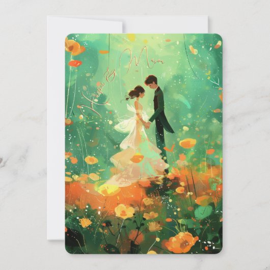 フォレお洒落スト結婚式招待状 招待状 (正面)