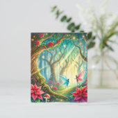 フォレお洒落スト&ポインセチアのスクラップブック紙 (スタンド正面)