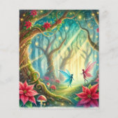 フォレお洒落スト&ポインセチアのスクラップブック紙 (正面)