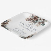 フォレエレガント素朴ストピネコン婚約パーティ ペーパープレート (傾斜あり)