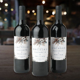 フォレエレガント素朴ストピネコン婚約パーティ ワインラベル