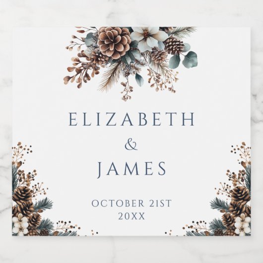 フォレエレガント素朴ストフローラピ結婚ネコン ビールラベル (シングルラベル)