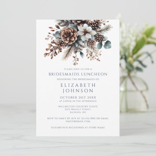 フォレエレガント素朴ストフローラブリデスメイド昼食会 招待状 (スタンド正面)