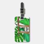 フォレスぶら下がったトのナマケモノと情報ラゲッジタグ ラゲッジタグ (正面縦)