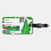 フォレスぶら下がったトのナマケモノと情報ラゲッジタグ ラゲッジタグ (裏面横)